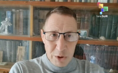 L'historien russo-israélien Artyom Kirpichenok, sur une photo non datée. (Crédit : Capture d'écran/YouTube) L'historien russo-israélien Artyom Kirpichenok, sur une photo non datée. (Crédit : Capture d'écran/YouTube)