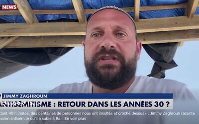 Jimmy Zaghroun, sur CNews, en août 2026. (Crédit : Capture d’écran CNews)