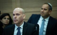 Le procureur de l'État Amit Aisman assiste à une audition de la commission de la Constitution, du Droit et de la Justice à la Knesset, à Jérusalem, le 18 novembre 2024. (Crédit : Yonatan Sindel/Flash90)