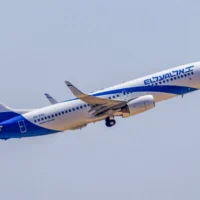 Un avion d'El Al décolle de l'aéroport international Ben Gurion, près de Tel-Aviv, le 4 août 2026. (Yossi Aloni/Flash90)