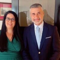 Idit Rosenzweig-Abu et David Saranga. (Crédit : Idit Rosenzweig-Abu/X)