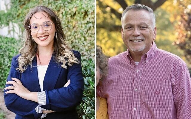 Montage photos (de gauche à droite) : N’Kiyla « Jasmine » Thomas et Jim Priest, candidats à la primaire démocrate pour le Sénat dans l’Oklahoma. (Crédits : Aimee Tietze Adams/Sénat américain)