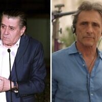 Montage photo (de gauche à droite) : Les producteurs Haïm Saban et Lawrence Bender font partie de « La Brigade », un groupe hollywoodien qui a accusé l'acteur Mark Ruffalo d'antisémitisme à la suite de messages sur les réseaux sociaux datés du 20 août 2026. (Crédits : Willy Sanjuan/Invision/AP, Ran Mendelson/Green Productions, Bender Brown Productions, Keshet 12, l'IEF ; Paramount+)