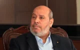 Khalil al-Hayya, dirigeant du Hamas, lors d'une interview accordée à la chaîne qatarie Al-Araby, le 26 septembre 2026. (Crédit : Capture d'écran Al-Araby/X)