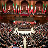 Le Parlement italien, en 2022. (Crédit : Francesco Ammendola/Quirinale.it/Présidence de la république italienne)
