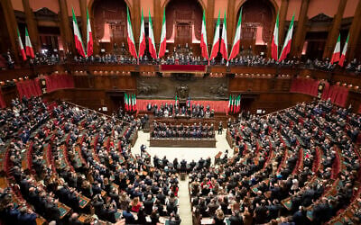 Le Parlement italien, en 2022. (Crédit : Francesco Ammendola/Quirinale.it/Présidence de la république italienne) Le Parlement italien, en 2022. (Crédit : Francesco Ammendola/Quirinale.it/Présidence de la république italienne)