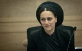 La députée Limor Son Har-Melech assiste à une réunion de la commission des Affaires étrangères et de la Défense de la Knesset, le 18 juillet 2024. (Chaim Goldberg/ Flash90/ Archives)