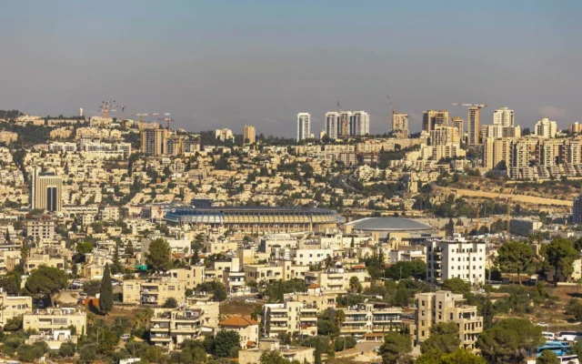 Une vue générale de Jérusalem, le 23 août 2026. (Yossi Aloni/Flash90)