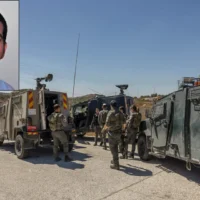 Des soldats de l'armée israélienne et des policiers près du lieu où s'est produite une fusillade terroriste près d'une source, à proximité de l'implantation de Neve Tzuf en Cisjordanie, le 20 septembre 2026 ; en petit format : la victime, Netanel Shukrun, assassiné lors de l'attaque (Photos : Hilel Ben Or/Flash90, Autorisation)