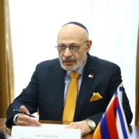 Joel Lion, le plus haut représentant d’Israël en Turquie. (Crédit : Ministère arménien de la Technologie)