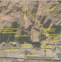 Vue d'ensemble du chantier de l'installation iranienne de Taleghan 2, située dans le complexe militaire de Parchin, à environ 30 kilomètres au sud-est de Téhéran, telle qu'elle apparaît sur une image satellite de Vantor Technologies prise le 13 septembre 2026 et annotée par l'Institute for Science and International Security. (Vantor Technologies, Institute for Science and International Security)
