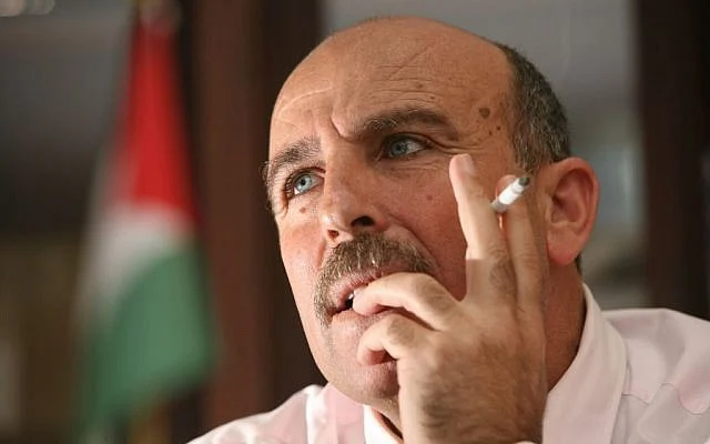 Sufian Abu Zaida, ancien ministre de l’Autorité palestinienne et cadre du Fatah, sur une photo non datée. (Crédit : Flash90)