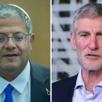 Montage de photos (de gauche à droite) : Le chef du parti Otzma Yehudit, Itamar Ben Gvir ; le chef du parti Les Démocrates, Yaïr Golan. (Crédits : Yonatan Sindel/Flash90 ; Avshalom Sassoni/Flash90)