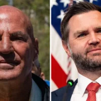 Montage photo (de gauche à droite) : L'animateur de radio Sid Rosenberg ; le vice-président américain, JD Vance. (Crédits : David Dee Delgado/Getty Images via AFP ; Alex Brandon/AP Photo)