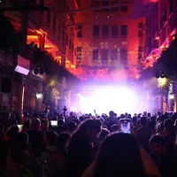 Yemen Blues sur scène lors du Showcase Music Festival, au Teder TLV, le sud de Tel Aviv, en 2025. (Crédit : Autorisation)