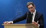 Le directeur général du MI5, Ken McCallum, s'exprimant à Thames House, le siège des services de sécurité britanniques, à Londres, le 13 octobre 2026. (Crédit : Jonathan Brady/AP via Pool)