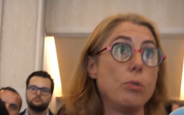 Laurence Ruffin, maire de Grenoble, s'exprime après des heurts entre élus LFI et la police en mairie, le 29 septembre 2026. (Capture d'écran/Instagram)