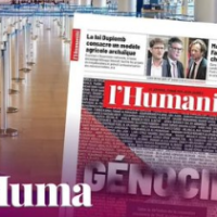 Une partie du montage posté par l'Humanité sur son compte X, annonçant que son journaliste, Sylvain Mercadier, a été interdit d'entrée sur le territoire israélien. (Capture d'écran/X)