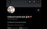 Le profil X.com d’Isabelle Richard Callaud, depuis supprimé. (Crédit : @CallaudIsabelle/X.com)