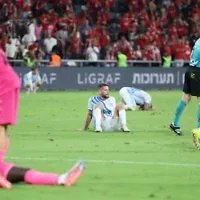 Un match de football de la Première Division israélienne opposant le Hapoel Tel Aviv à l'Ironi Tibériade, au stade Bloomfield de Tel Aviv, le 17 octobre 2026. (Crédit : Danny Maron/Flash90)