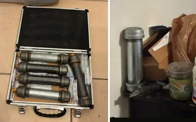 Des bombes artisanales ont été découvertes dans la chambre de Skyler AJ Rose, soupçonné d’avoir menacé de faire sauter une synagogue, selon un document judiciaire déposé le 21 octobre 2026. (Crédit : Tribunal fédéral du district de l’Utah)