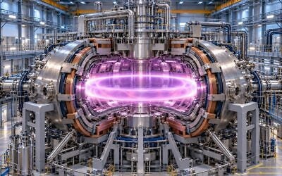 Fusion nucléaire. (Image réalisée par le ministère de l'Énergie avec l'aide de l'IA)