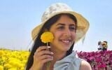 Yelena Greenberg, assassinée à l'âge de 27 ans à Rehovot le 24 août 2022 par un homme dont elle avait repoussé les avances amoureuses, sur une photo non datée. (Crédit : Réseaux sociaux, utilisation conforme à l'article 27a de la loi sur le droit d'auteur)
