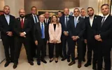 Le nouveau groupe parlementaire chypriote consacré à Israël, au parlement chypriote, à Nicosie, le 14 octobre 2026. (Crédit : Israel Allies Foundation)