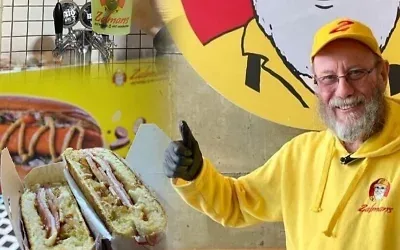 Moshe Zalman Olive, fondateur de Zalman’s, dans l’un de ses restaurants de hot-dogs. (Autorisation)