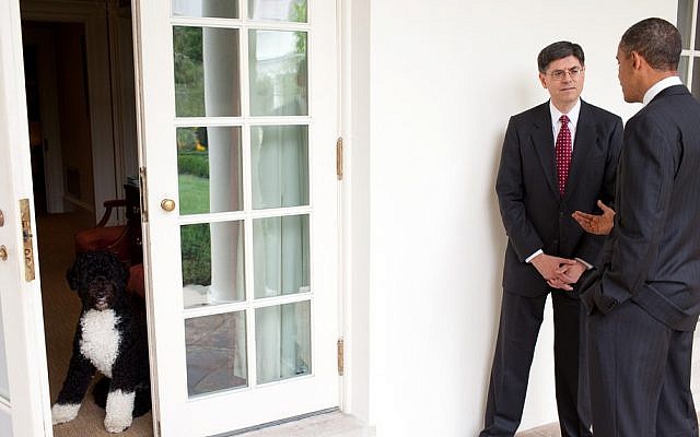 Jack Lew talks with President Barack Obama on the Colonnade of the White House (photo credit: White House/Pete Souza) Jack Lew talks with President Barack Obama on the Colonnade of the White House (photo credit: White House/Pete Souza)