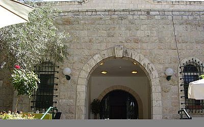 The front entrance to the Ticho House (photo credit: Avi1111, Wikimedia Commons)