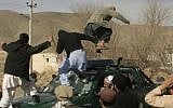 An anti-US demonstration in Afghanistan (photo credit: AP/Hoshang Hashimi)