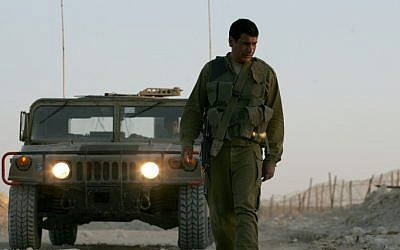 An IDF scout looks for tracks along the Israel-Egypt border (photo credit: Mosh Shai/Flash90)