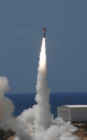 The Arrow system is Israel's answer to the threat of long-range missile attacks. (Photo credit: IAI via Tsahi Ben-Ami / Flash 90)