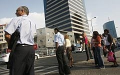 With the new visas, crossing the border will be as easy as crossing the street (Photo credit Miriam Alster/Flash90)