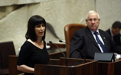 Einat Wilf during a session of the Israeli parliament in Jerusalem in 2010. (Photo credit: Abir Sultan/Flash90) Einat Wilf during a session of the Israeli parliament in Jerusalem in 2010. (Photo credit: Abir Sultan/Flash90)