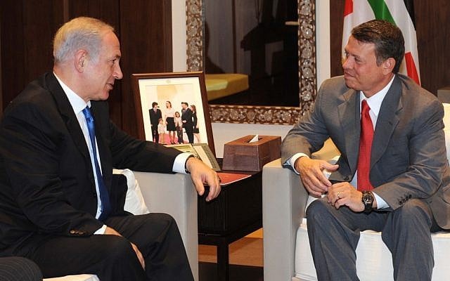 King Abdullah meets Prime Minister Netanyahu in Amman in 2010 (photo credit: Avi Ohayon/GPO/Flash90) King Abdullah meets Prime Minister Netanyahu in Amman in 2010 (photo credit: Avi Ohayon/GPO/Flash90)