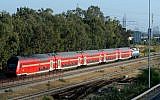 Illustrative photo of an Israeli train (photo credit: Moshe Shai/Flash90)