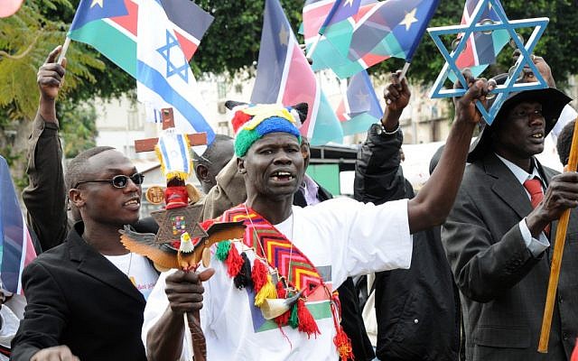 South Sudanese refugees in Tel Aviv celebrate the beginning of the referendum that led to the country's independence. Voting began in January 2011, and voters overwhelmingly approved to separate from Sudan. (Photo by Deborah Sinai / FLASH90) South Sudanese refugees in Tel Aviv celebrate the beginning of the referendum that led to the country's independence. Voting began in January 2011, and voters overwhelmingly approved to separate from Sudan. (Photo by Deborah Sinai / FLASH90)