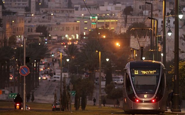 Jerusalem's light rail, which connects the eastern and western sides of the city. (photo credit: Nati Shohat/Flash90) Jerusalem's light rail, which connects the eastern and western sides of the city. (photo credit: Nati Shohat/Flash90)