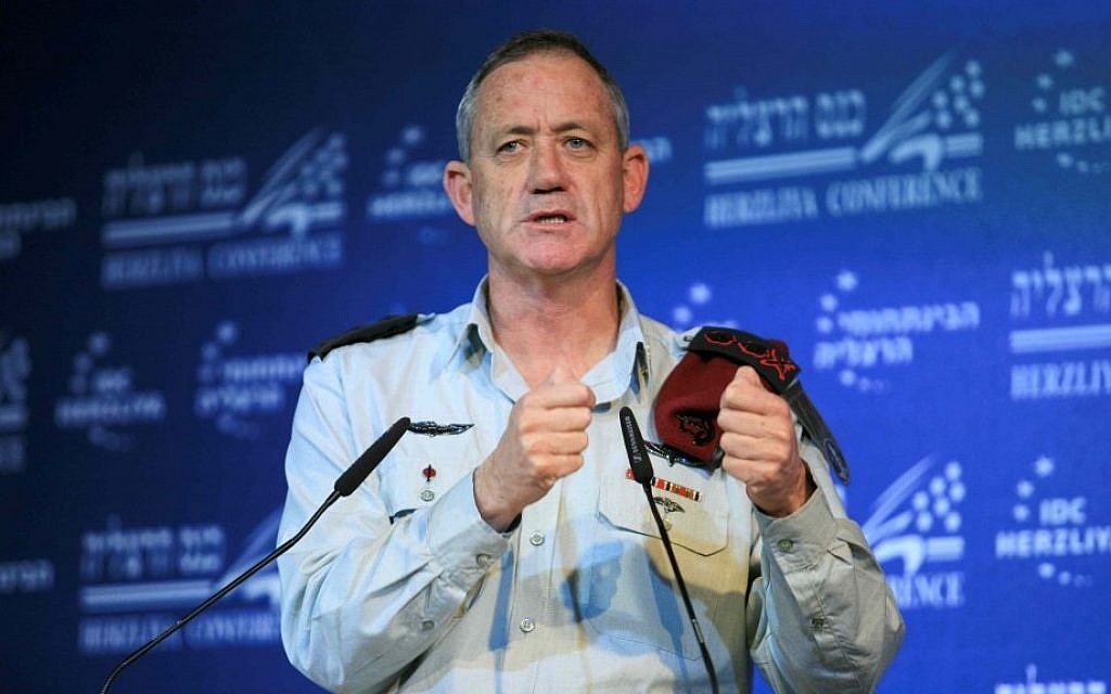 IDF Chief of General Staff Benny Gantz in 2012. (photo credit: Yehoshua Yosef/Flash90) IDF Chief of General Staff Benny Gantz in 2012. (photo credit: Yehoshua Yosef/Flash90)