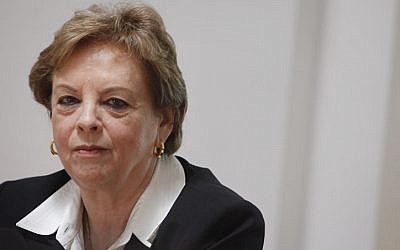 Outgoing Supreme Court Justice Dorit Beinisch, weeks before her resignation. (Miriam Alster/Flash90)