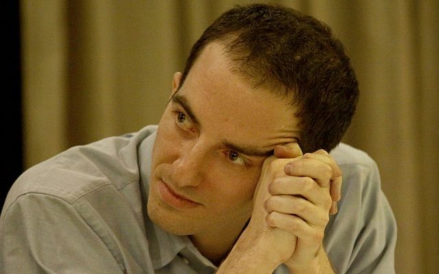 Ilan Grapel at a press conference in Jerusalem following his release in October (photo credit: Flash90)