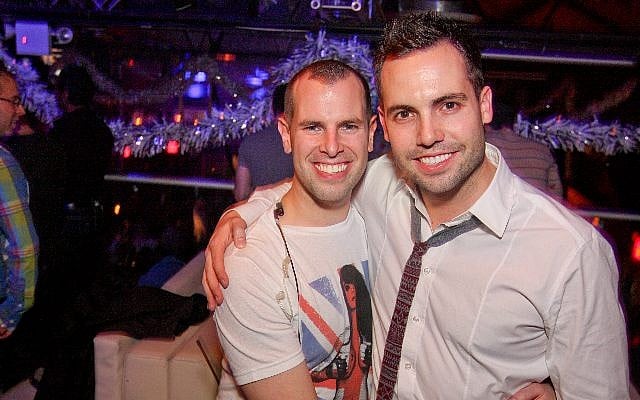 Jayson Littman (left) on the town. (Photo credit: Courtesy)