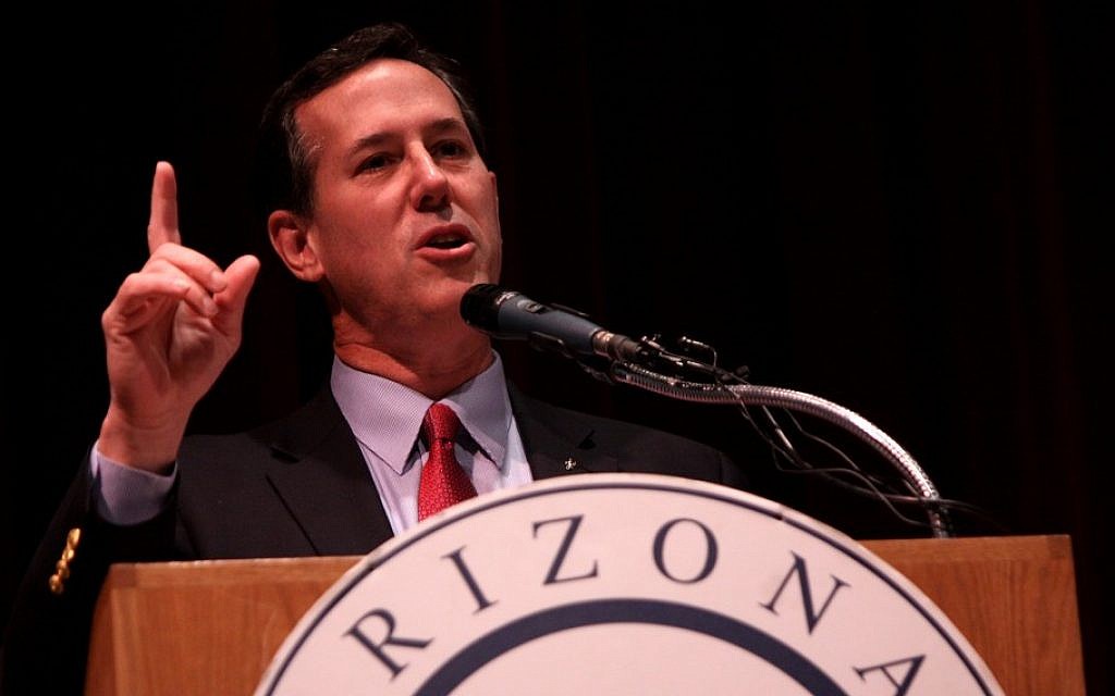 Santorum deals the Nazi card too often, says Washington Post writer. (Photo credit: Gage Skidmore via CreativeCommons/JTA)