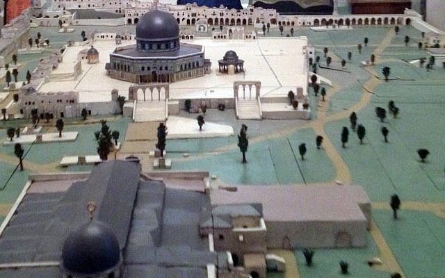 Conrad Schick's Temple Mount model, made in 1872. (Photo: Matti Friedman, Times of Israel) Conrad Schick's Temple Mount model, made in 1872. (Photo: Matti Friedman, Times of Israel)