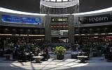 The waiting lounge at Ben Gurion Airport (photo credit Serge Attal/Flash90)