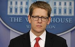 White House press secretary Jay Carney. (photo credit: AP Photo/Pablo Martinez Monsivais)