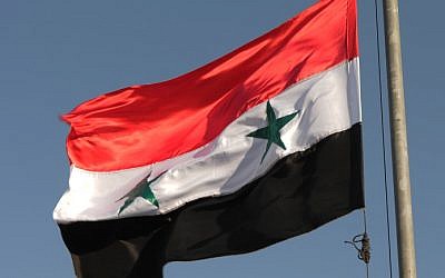 Syrian flag (photo credit: Hamad Almakt/Flash90)