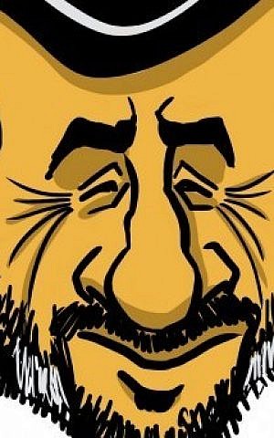 Iranian President Mahmoud Ahmadinejad (illustration: Arie Katz/The Times of Israel)